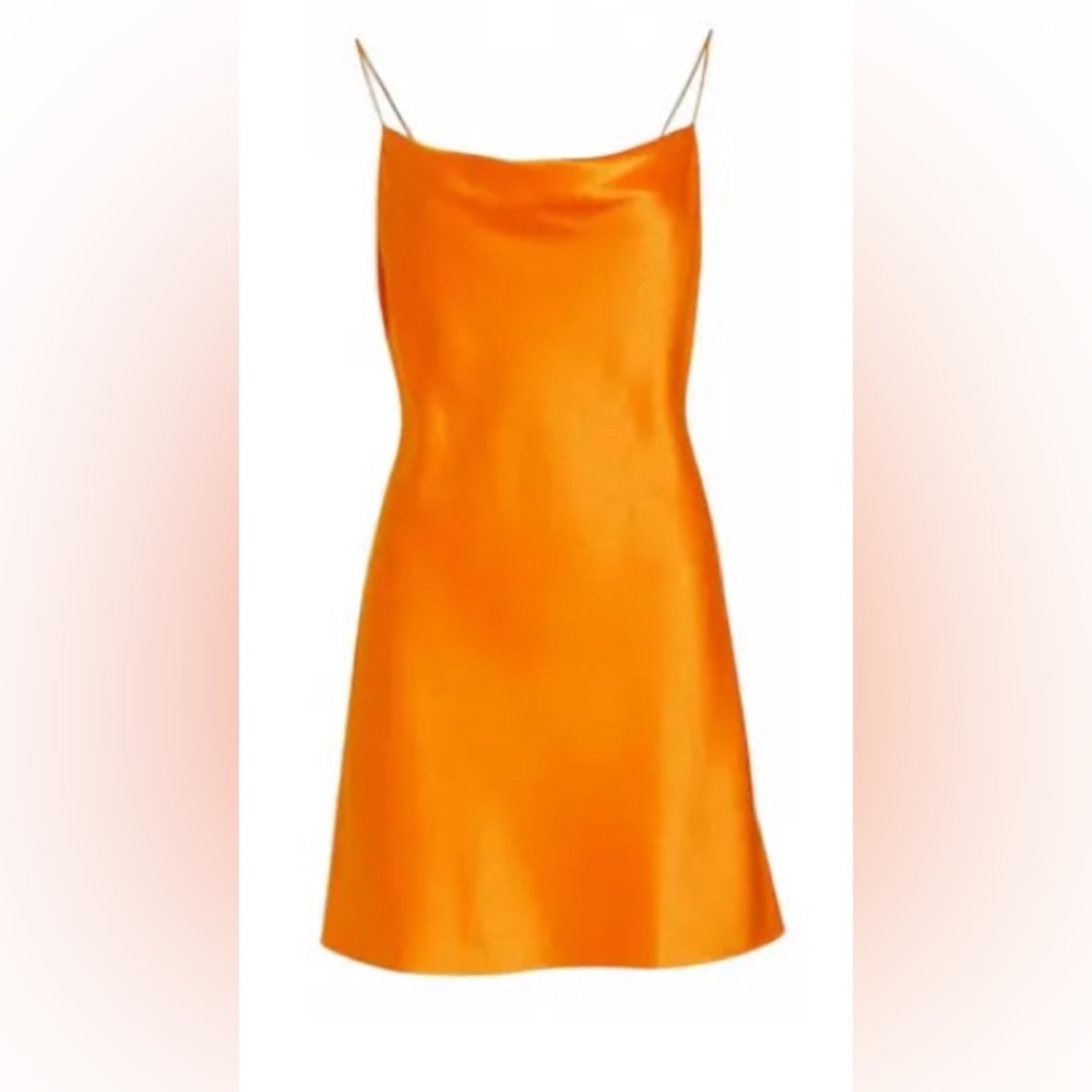 Alice + Olivia Harmony Mini Slipdress - Orange